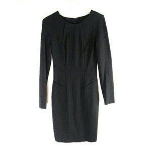 ASOS black bodycon dress long sleeve sz.4